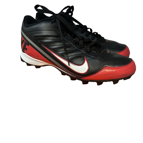 Nike Other - Nike Football Cleats Land Shark 3/4 Black Red 511292-016 Size 13